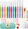 Crochet Hooks 12 Sizes Crochet Hook Set Knitting Needles with Ergonomic Handles with Blue Case