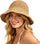 Sun Hat for Women Summer Straw Beach Hats Floppy Crochet Hat UV Protection Foldable Packable