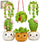 Crochet Kits for Starter Amigurumi Craft 6 Pack Hanging Potted Plants Family