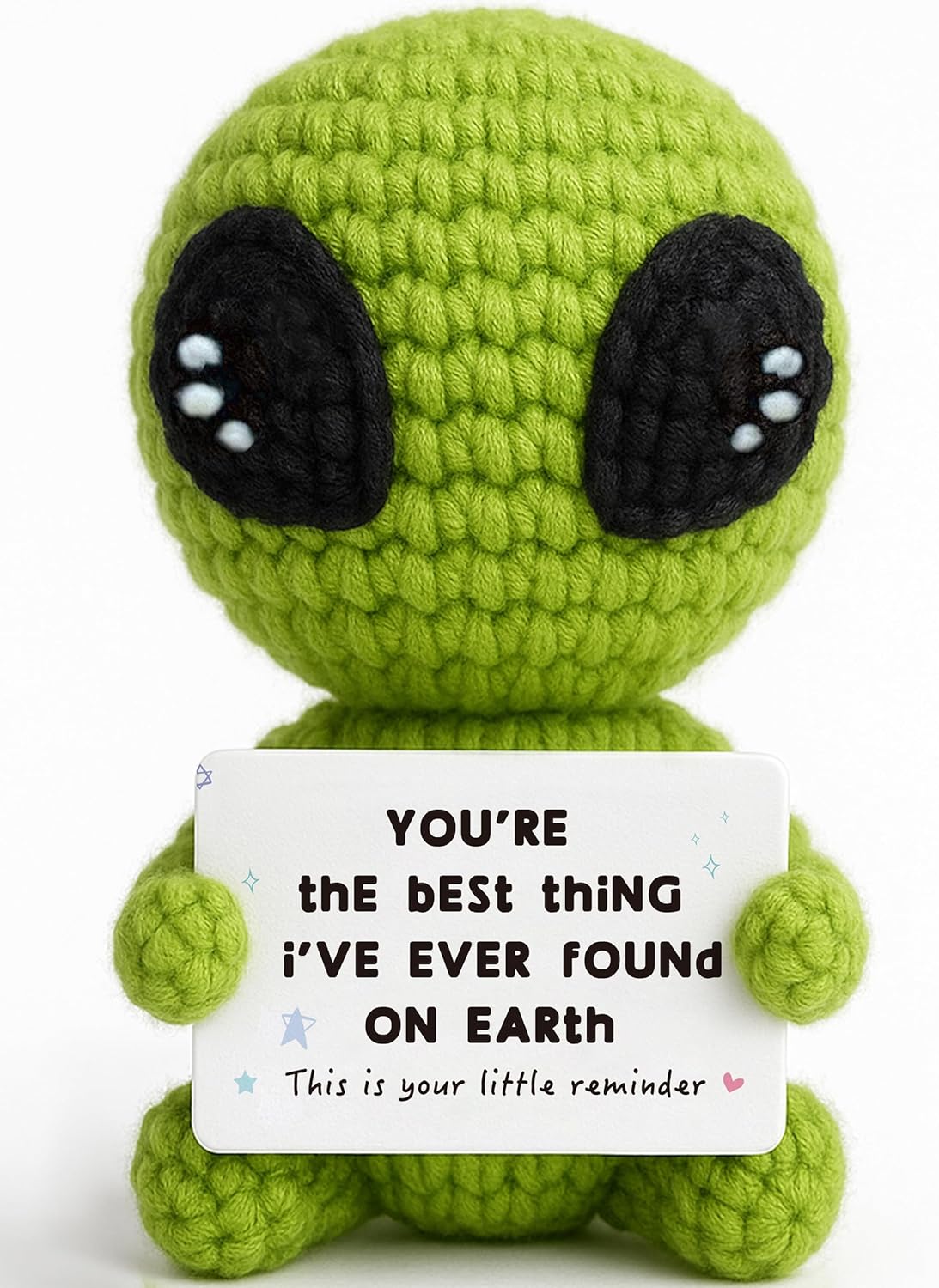 Gifts for Him Her Boyfriend Girlfriend Crochet Alien Valentine's Day Anniversary Birthday Funny Romantic