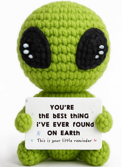 Gifts for Him Her Boyfriend Girlfriend Crochet Alien Valentine's Day Anniversary Birthday Funny Romantic