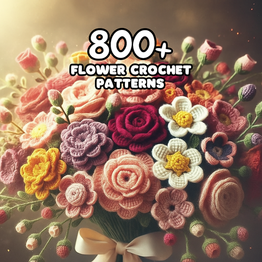 800+ Flower Bouquet Crochet PATTERNS - Crochety