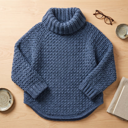 Crochet Cowl Pullover Pattern – Easy Raglan Sweater with Cowl Collar (PDF, Sizes XS–4XL) - Crochet Pattern.