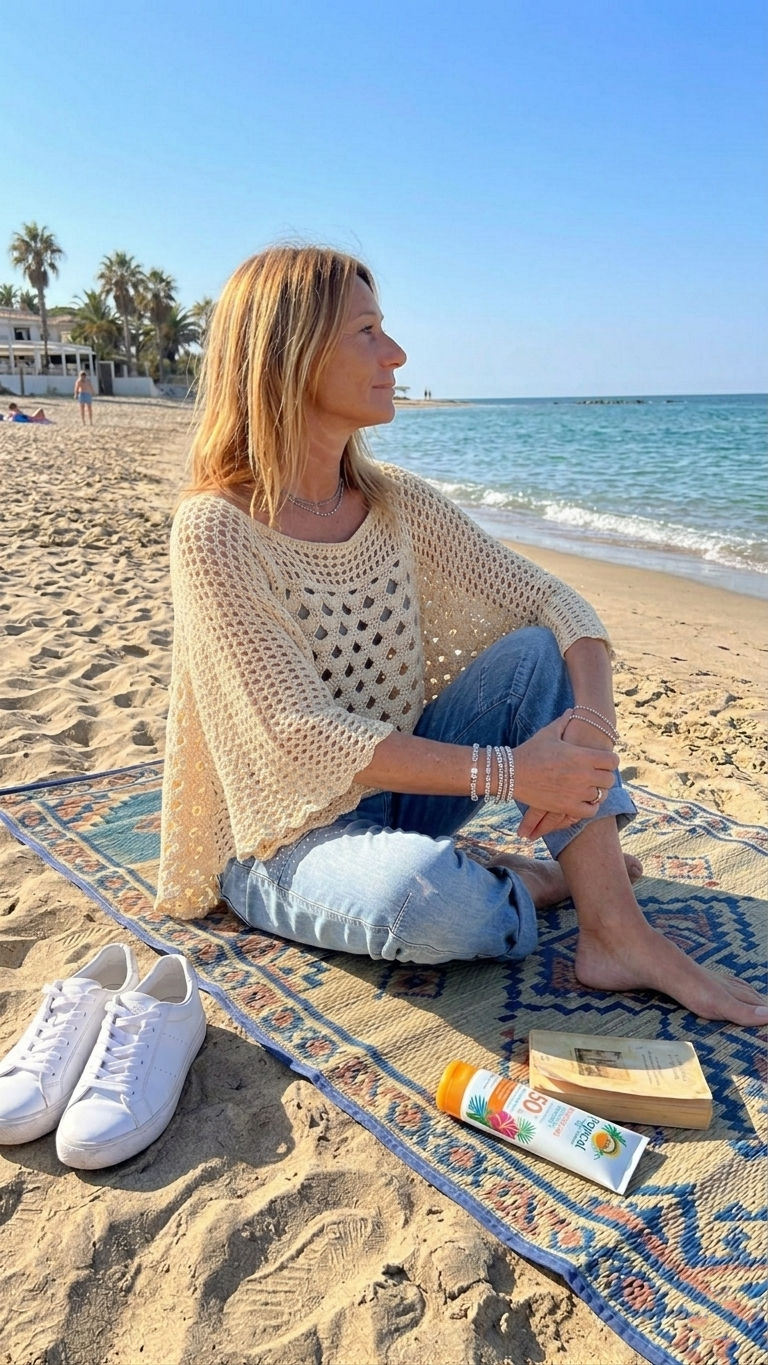 Summer Crochet Pattern Sweater Blouse openwork Crochet Cozy knit - Crochety