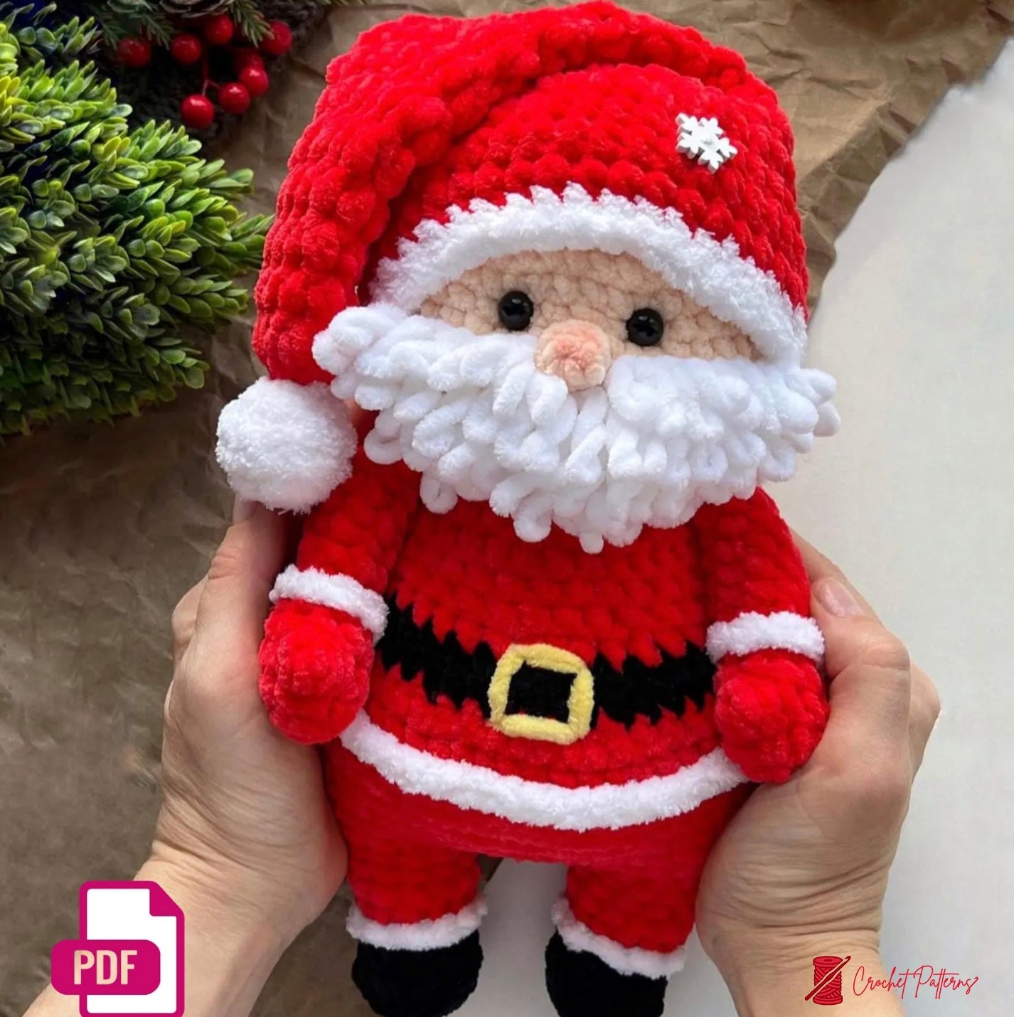 Santa Claus Amigurumi Pattern Crochet Christmas Magic - Crochety