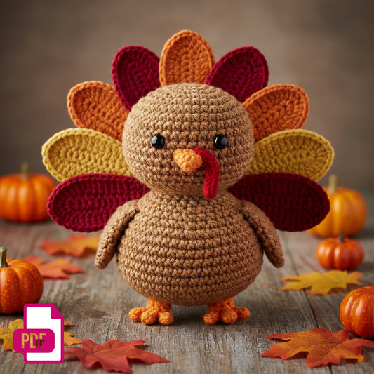 Amigurumi Turkey Crochet Pattern Beginner Friendly - Crochety