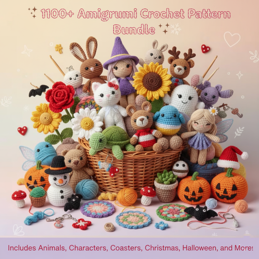 1100+ Amigurumi Crochet Pattern Bundle All in One Cute Animals.. - Crochety