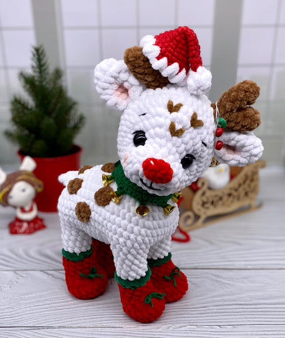 Amigurumi Rudolph The Red Nose Crochet Pattern - Crochety