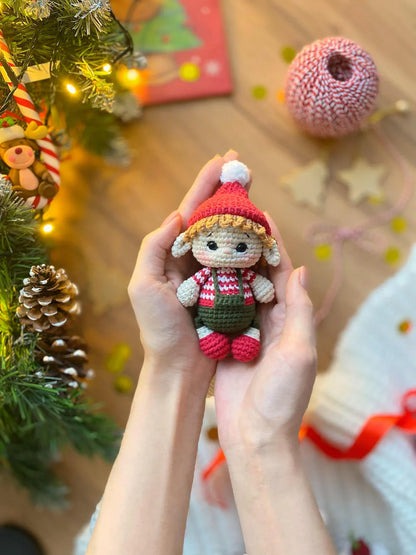 5 in 1 Set Crochet Pattern Toys Christmas Tree Decorations - Crochety