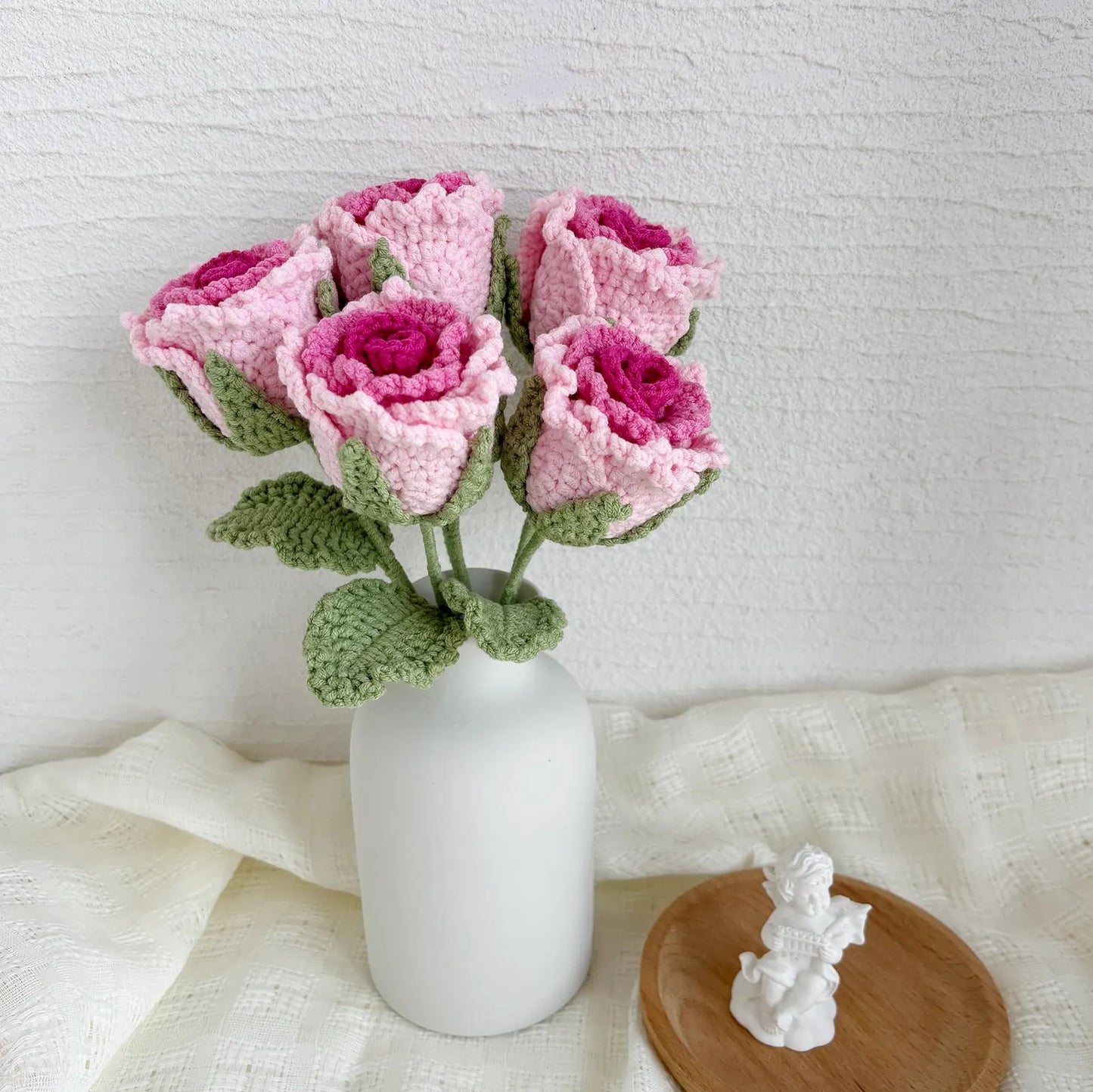 Bell Rose Flower Bouquet DIY Crochet Pattern - Crochety