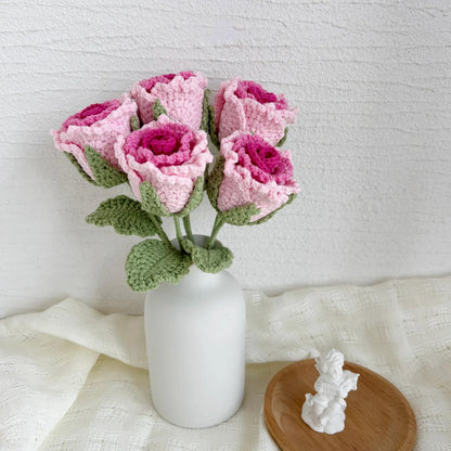 Bell Rose Flower Bouquet DIY Crochet Pattern - Crochety