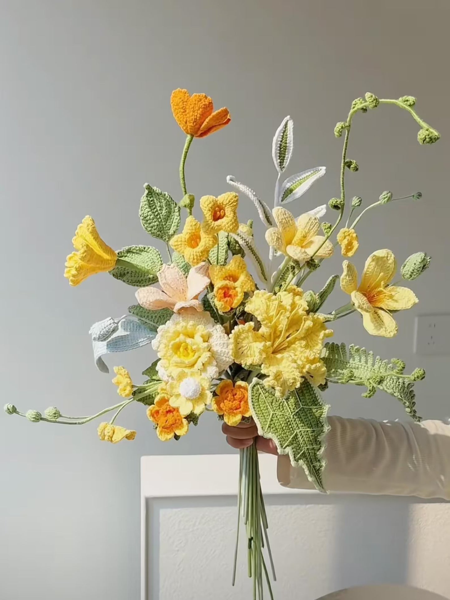 15-in-1 Floral Crochet Pattern Flower Bouquet Arrangement - Crochety