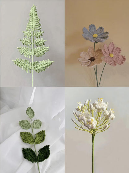 15-in-1 Floral Crochet Pattern Flower Bouquet Arrangement - Crochety
