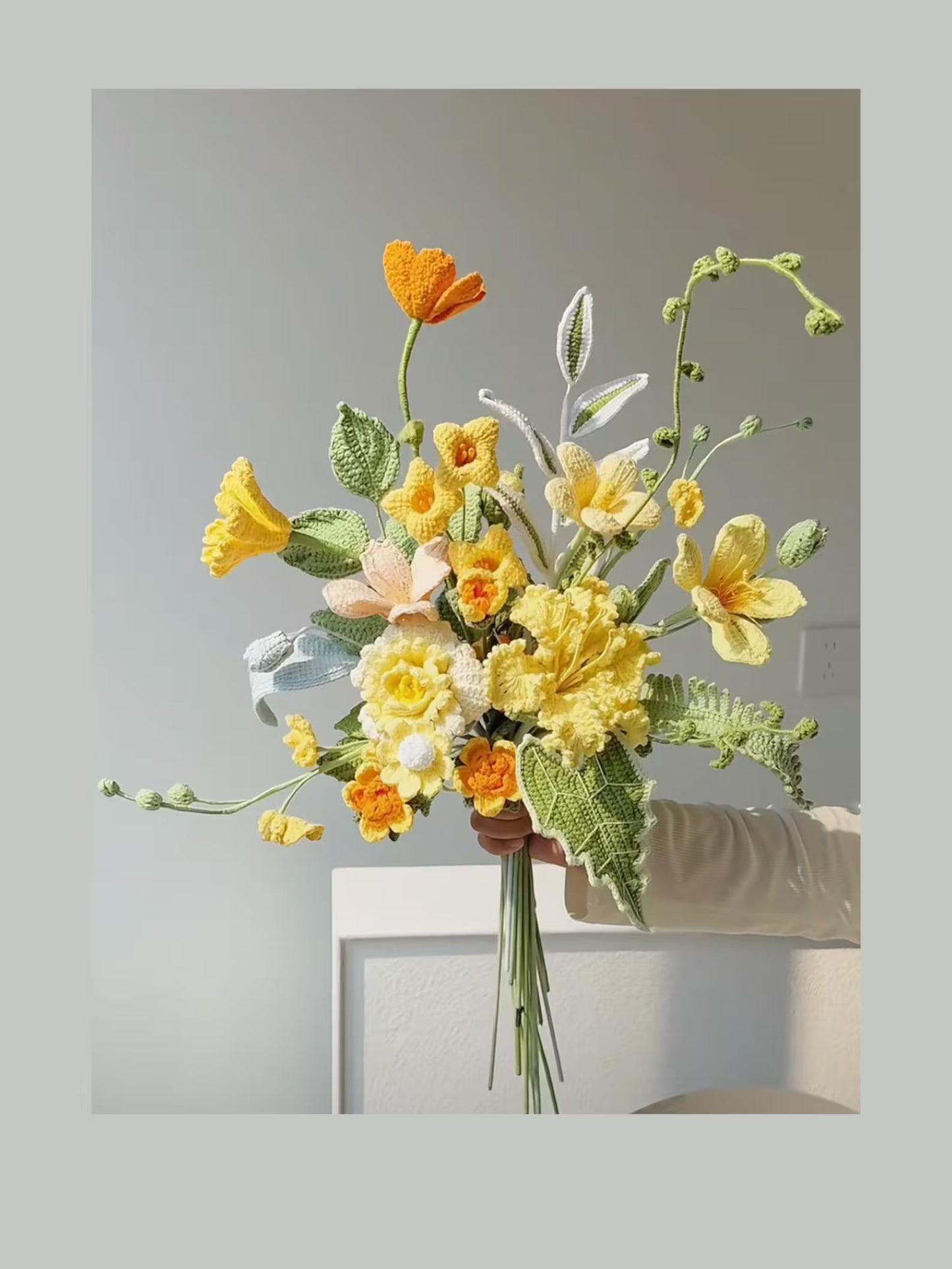 15-in-1 Floral Crochet Pattern Flower Bouquet Arrangement - Crochety