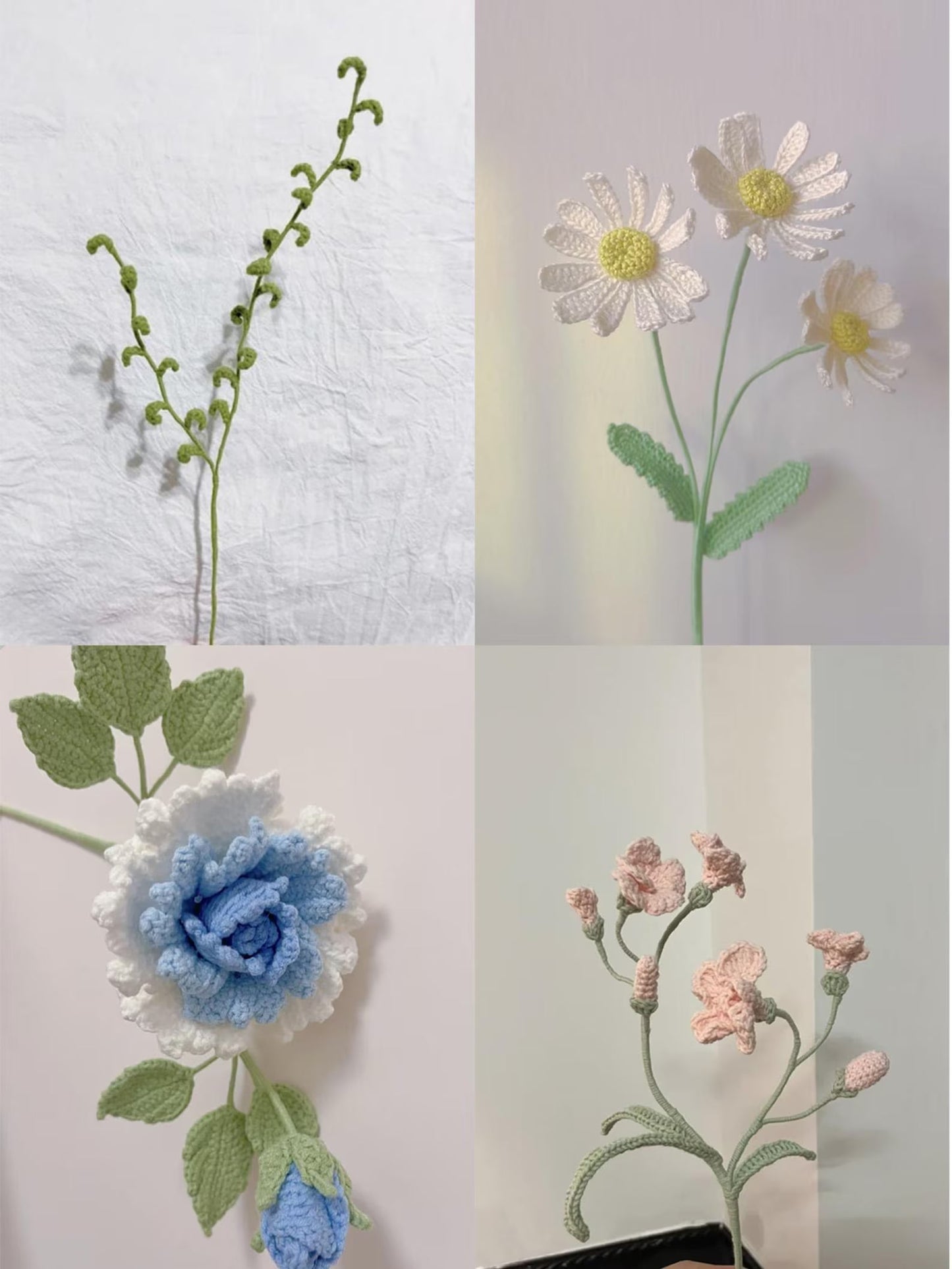 15-in-1 Floral Crochet Pattern Flower Bouquet Arrangement - Crochety