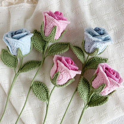Bell Rose Flower Bouquet DIY Crochet Pattern - Crochety
