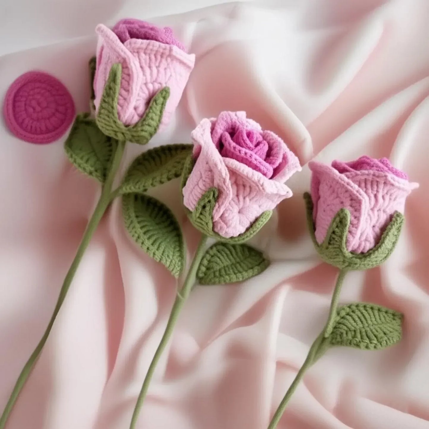 Bell Rose Flower Bouquet DIY Crochet Pattern - Crochety