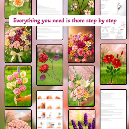 800+ Flower Bouquet Crochet PATTERNS - Crochety