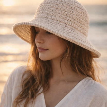 Bucket Sun Hat Crochet Pattern Baby Toddler Child Adult - Crochety