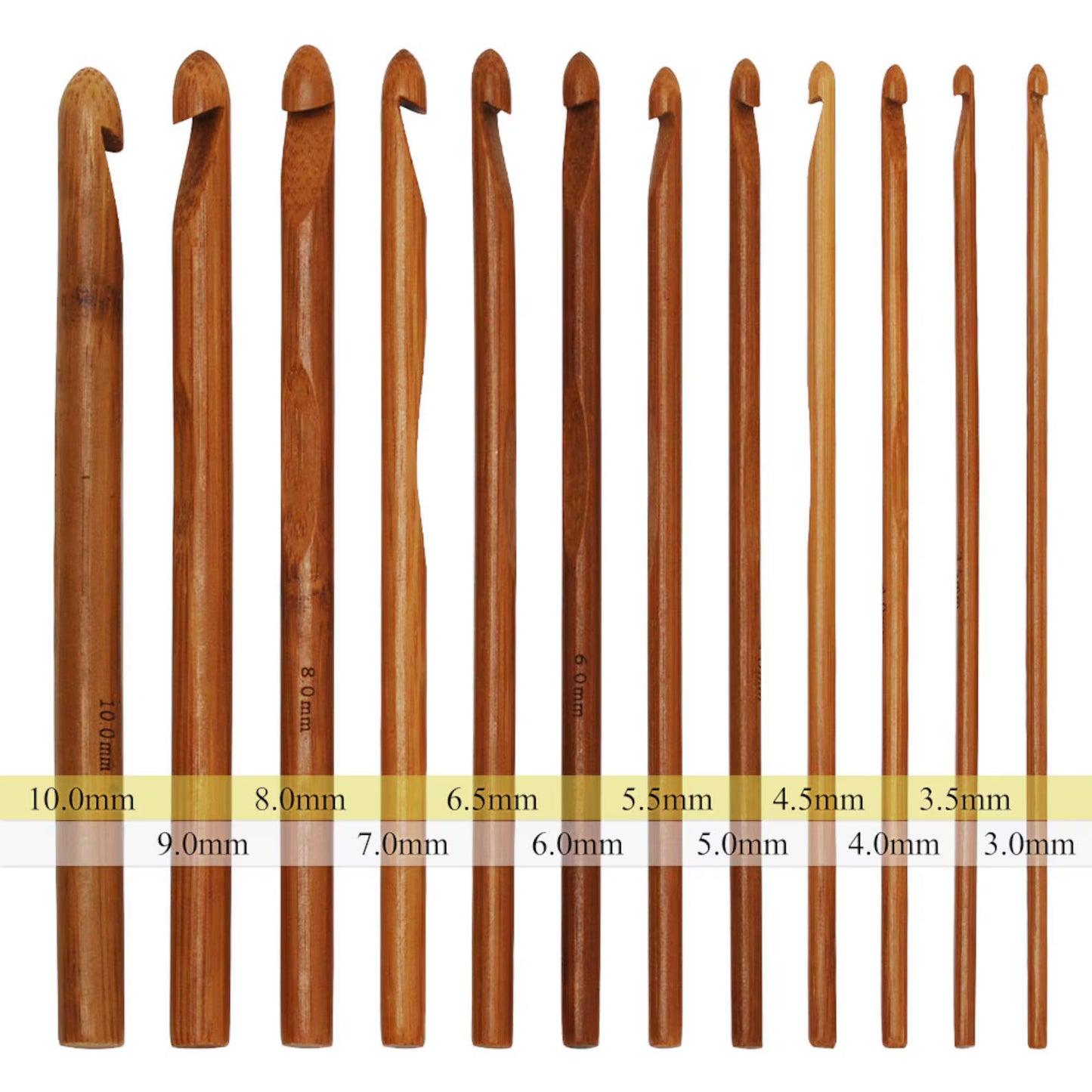 1 Set Crochet Hook Bamboo crochet beginner starter needle | Gift For Friend