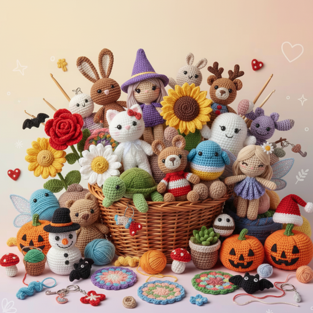 1100+ Amigurumi Crochet Pattern Bundle All in One Cute Animals.. - Crochety