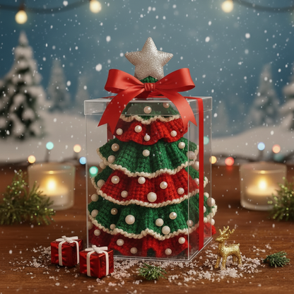 Christmas Holiday Tree Ruffled Amigurumi Crochet Pattern PDF - Crochety
