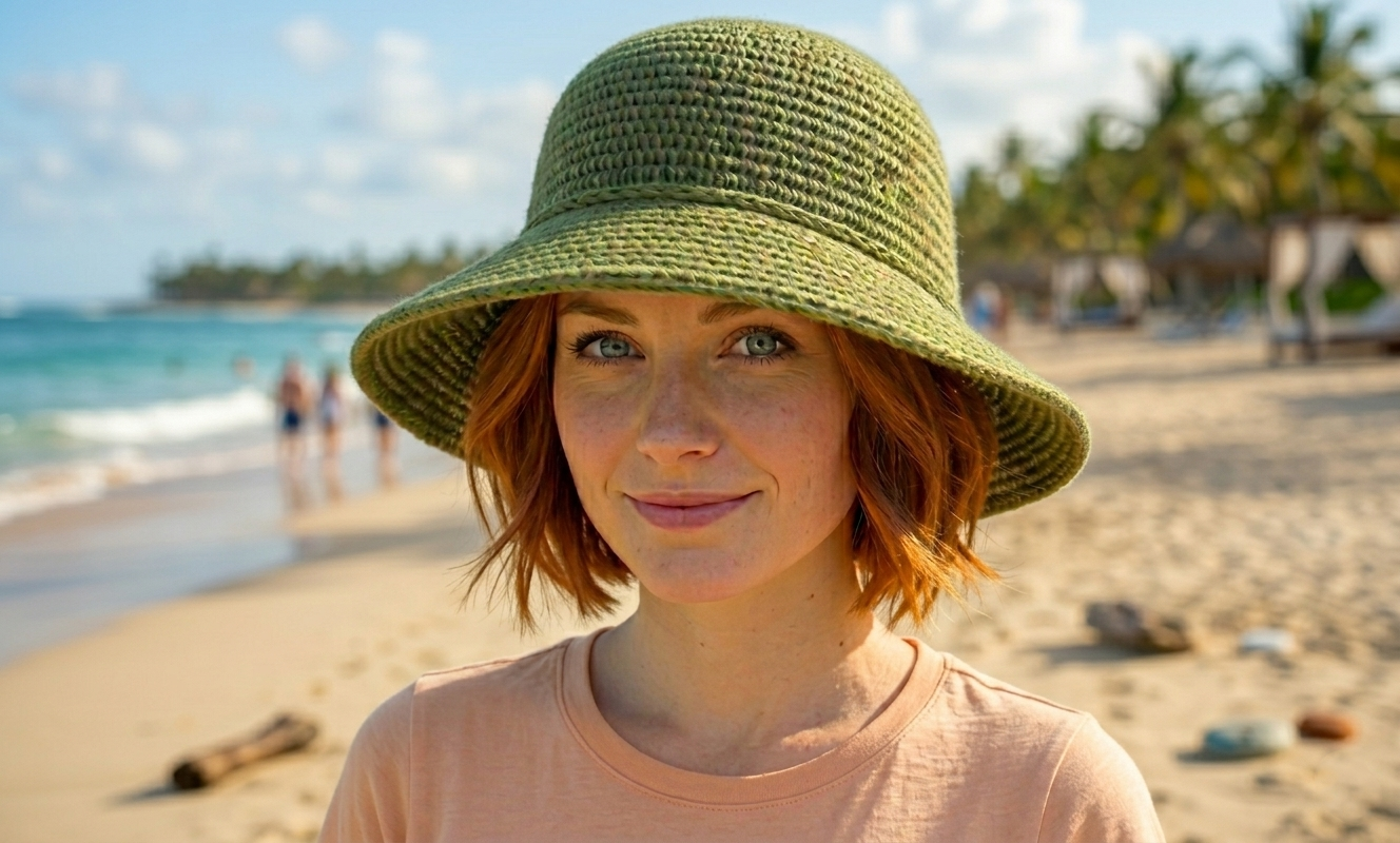 Bucket Hat Crochet Pattern Handmade Summer Hat Beach - Crochety