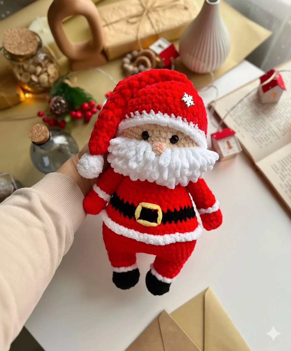 Santa Claus Amigurumi Pattern Crochet Christmas Magic - Crochety
