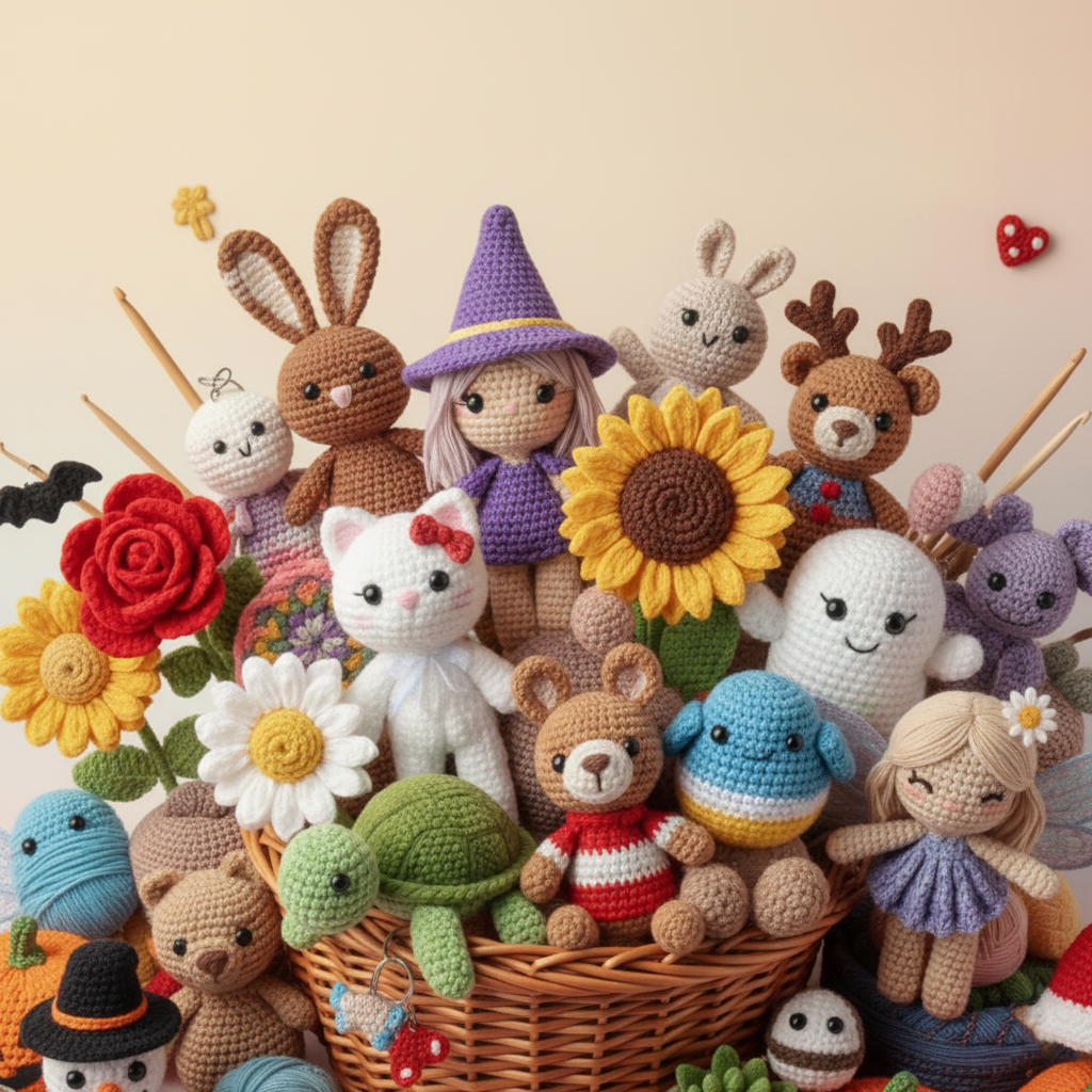 1100+ Amigurumi Crochet Pattern Bundle All in One Cute Animals.. - Crochety
