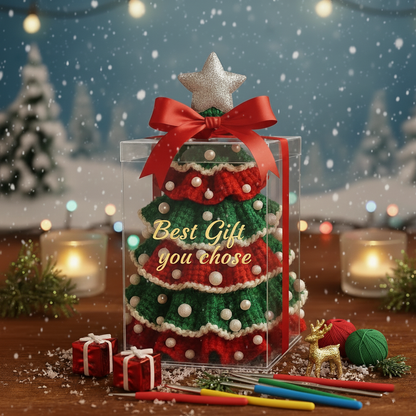 Christmas Holiday Tree Ruffled Amigurumi Crochet Pattern PDF - Crochety