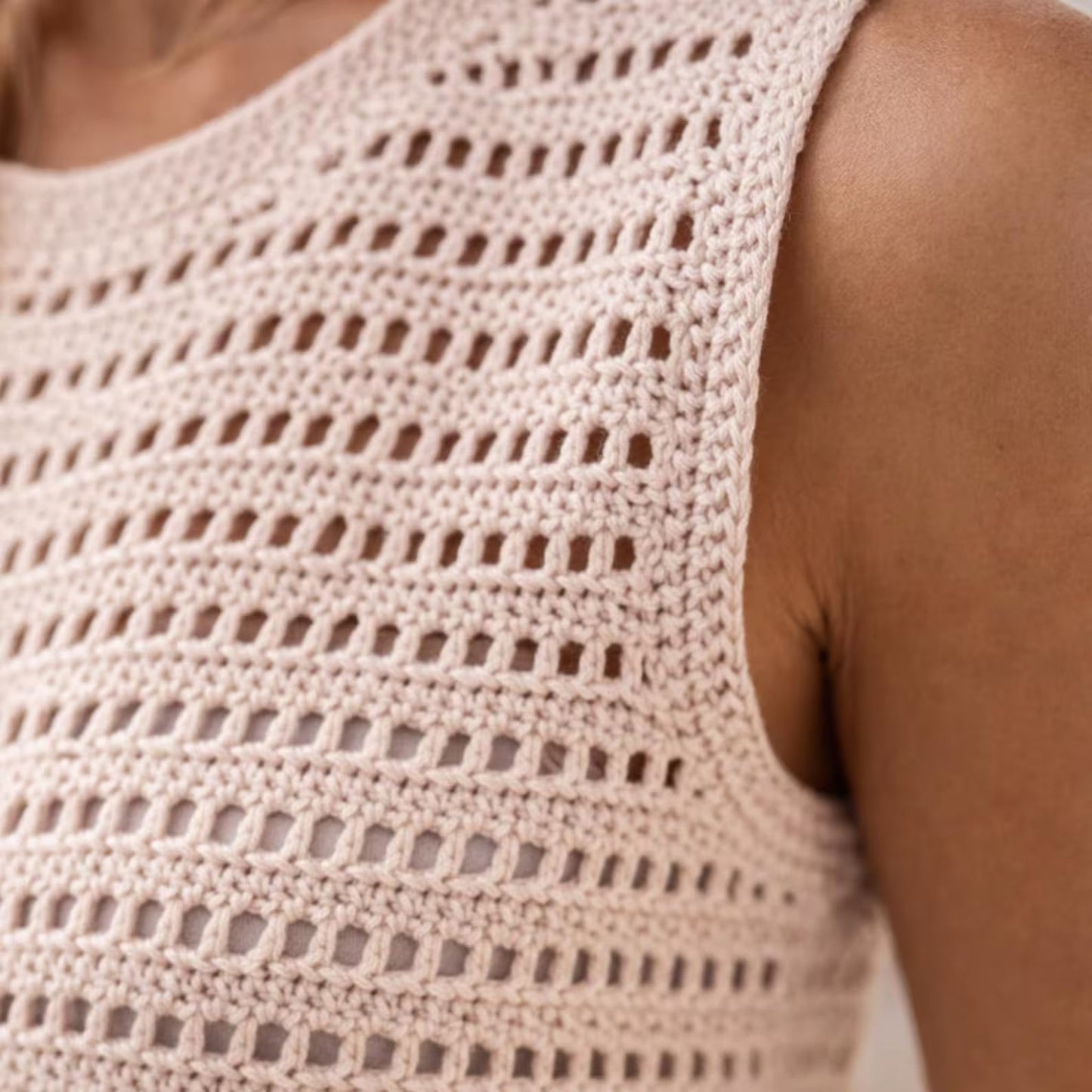 Top Summer Crochet Pattern Sleeveless Tank XS–XL PDF - Crochety