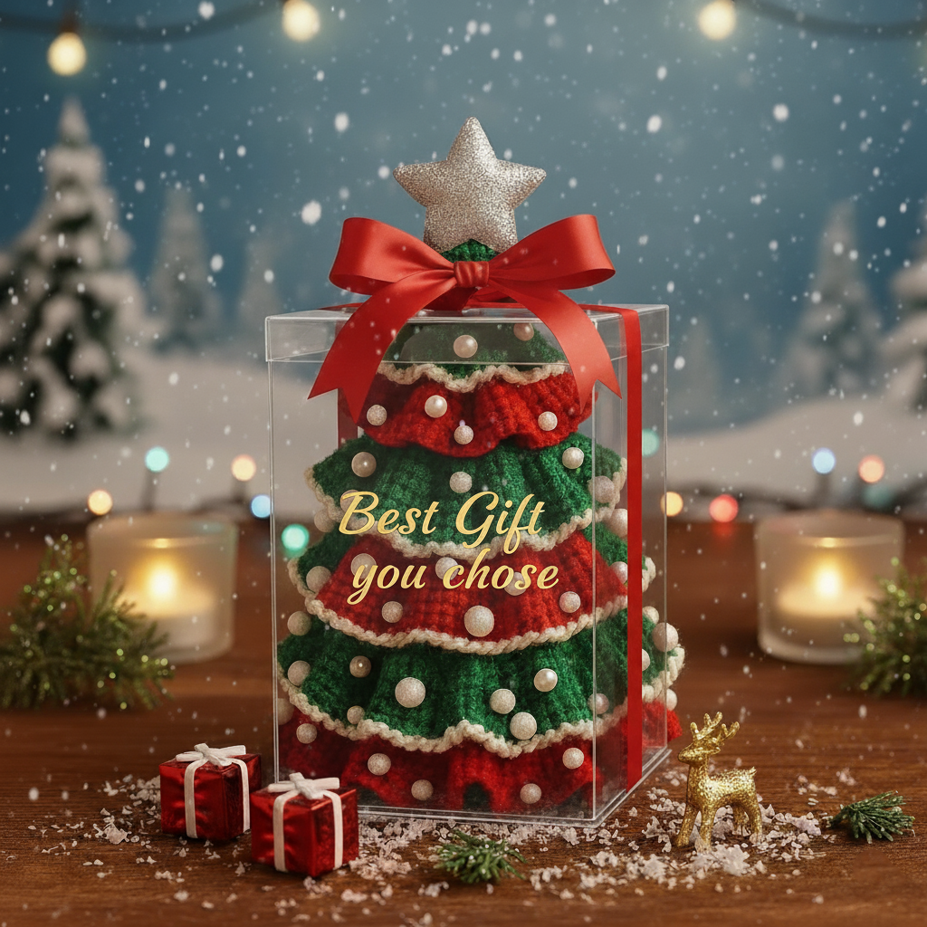 Christmas Holiday Tree Ruffled Amigurumi Crochet Pattern PDF - Crochety