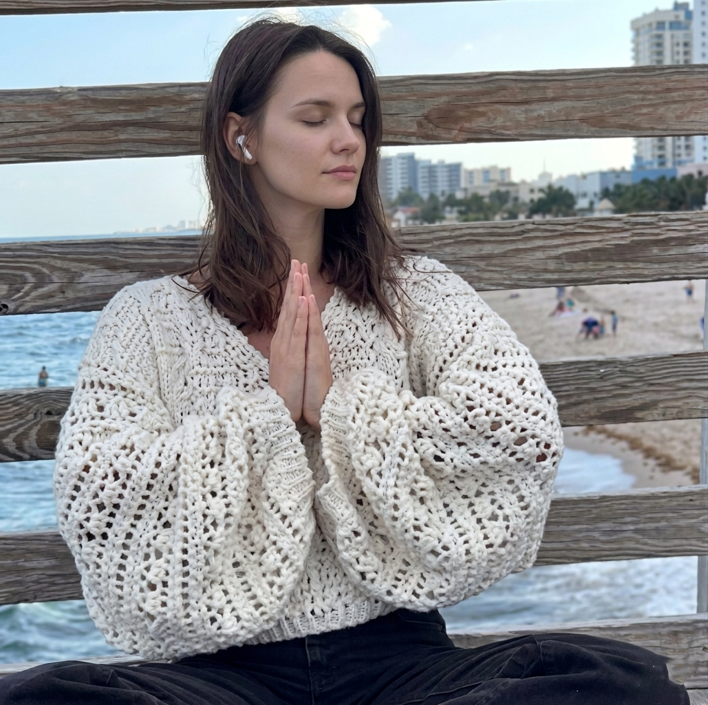 White Lace Sweater Crochet Pattern (instant download) Women Pullover - Crochety