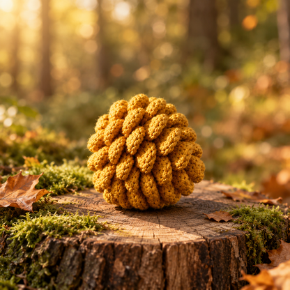 Crochet Pine Cone Pattern, Rustic Woodland Fall & Christmas Decor PDF | Crochety