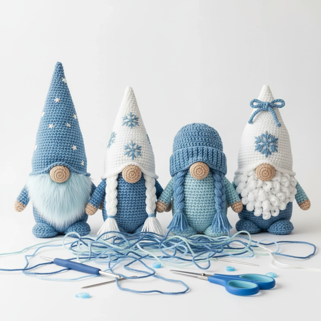 Gnome Amigurumi Crochet Pattern PDF Handmade - Crochety