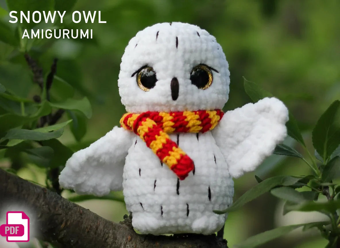 Owl Snowy Amigurumi CROCHET PATTERN - Crochety